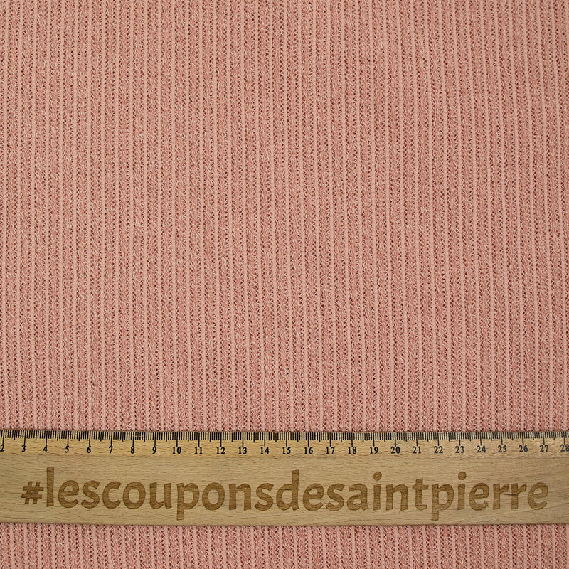 Maille Bianca côtelée rose chair