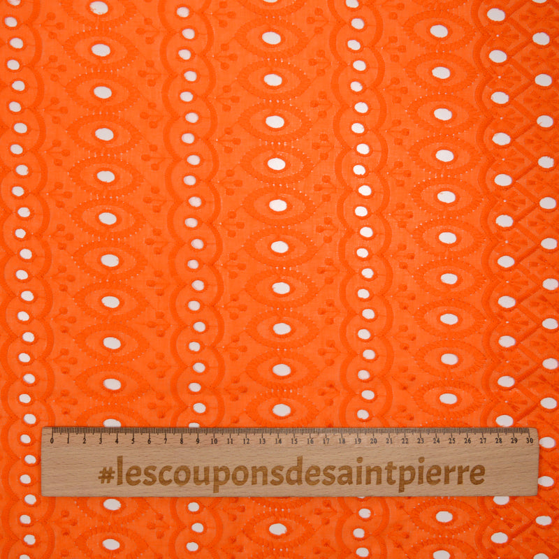 Broderie anglaise Angelina orange