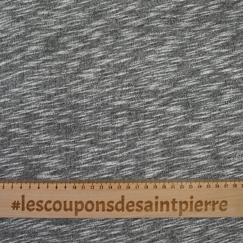 Jersey polyester flammé gris