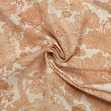 Polycotton Printed Flowers in Arabesque Camel