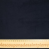 Velours côtelé de coton 2mm bleu nuit intense