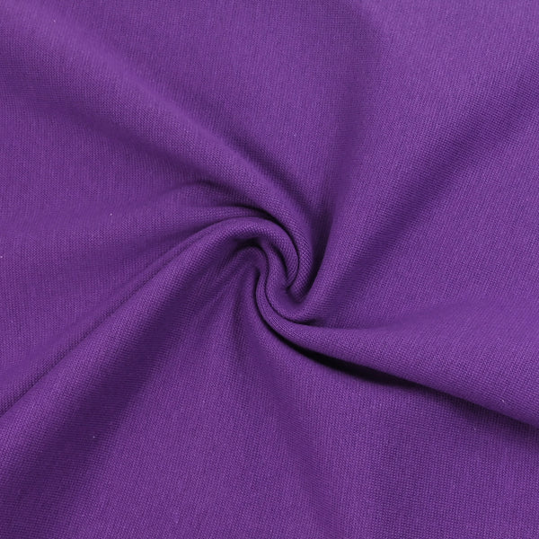 Bord-côte tubulaire violet vendu au mètre