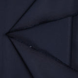Satin de coton uni bleu marine