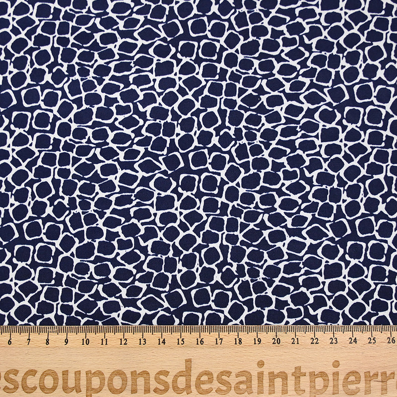 Jersey polyester écailles fond marine