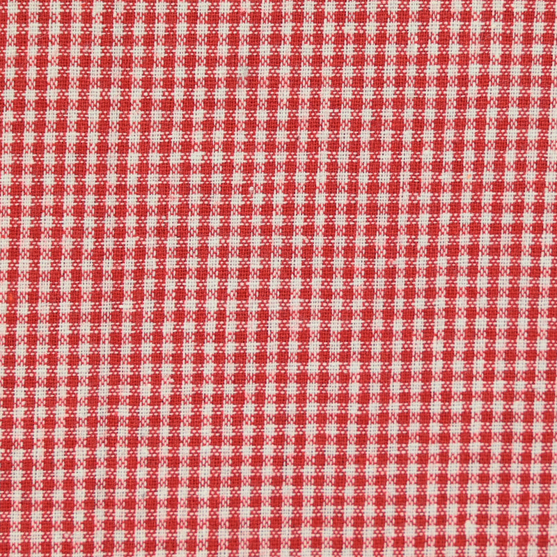 Polycoton Vichy 2 mm rouge et blanc