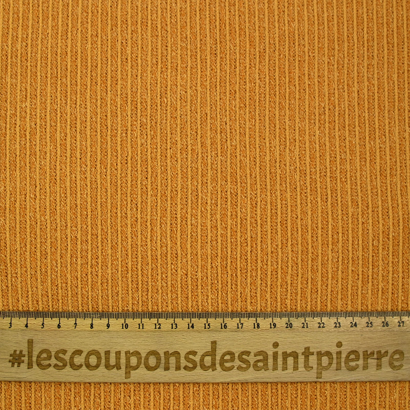 Maille Bianca côtelée jaune moutarde