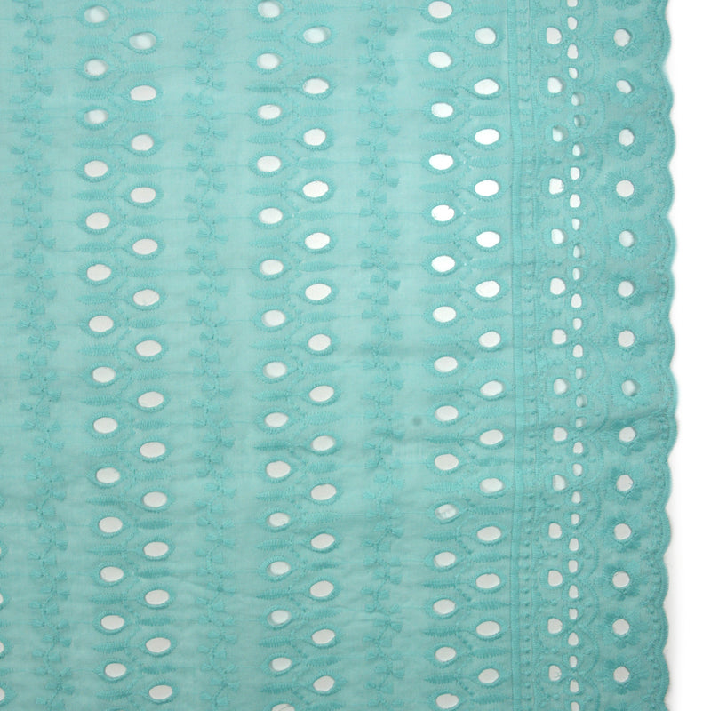 Broderie anglaise Naomie turquoise
