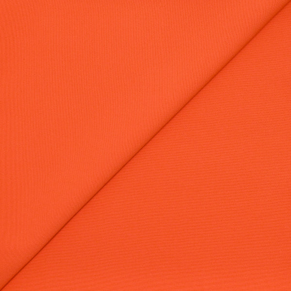 Sergé polyviscose orange