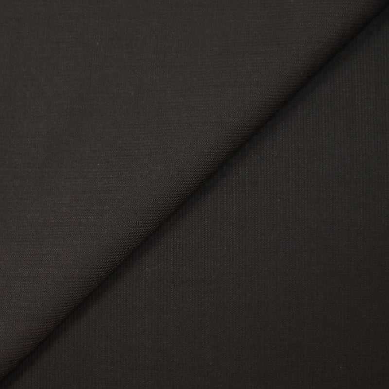 Tissu tailleur laine et élasthanne fines rayures fond acajou