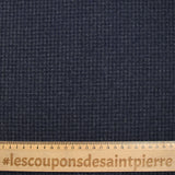 Laine mélangée pied de puce bleu marine et gris