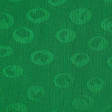 Mousseline polyester crinkle Elfy fond vert