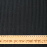 Anthracite gray ribbed cotton mesh