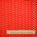 Broderie anglaise Chelsea rouge
