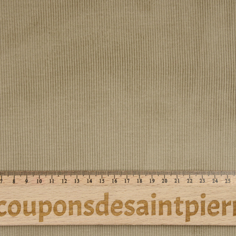 Velours de coton côtelé 2mm beige