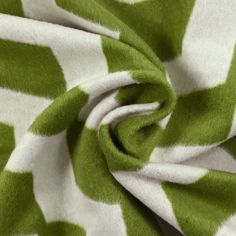 Graphic polyester woolen green background