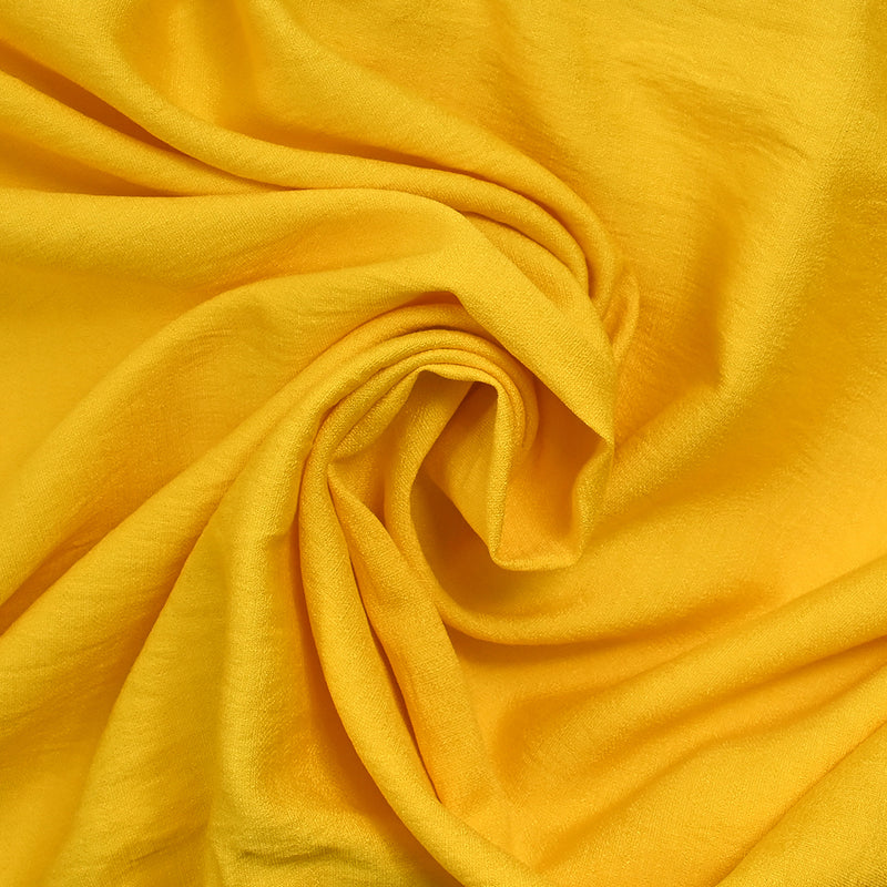 Crêpe polyviscose Lily jaune soleil