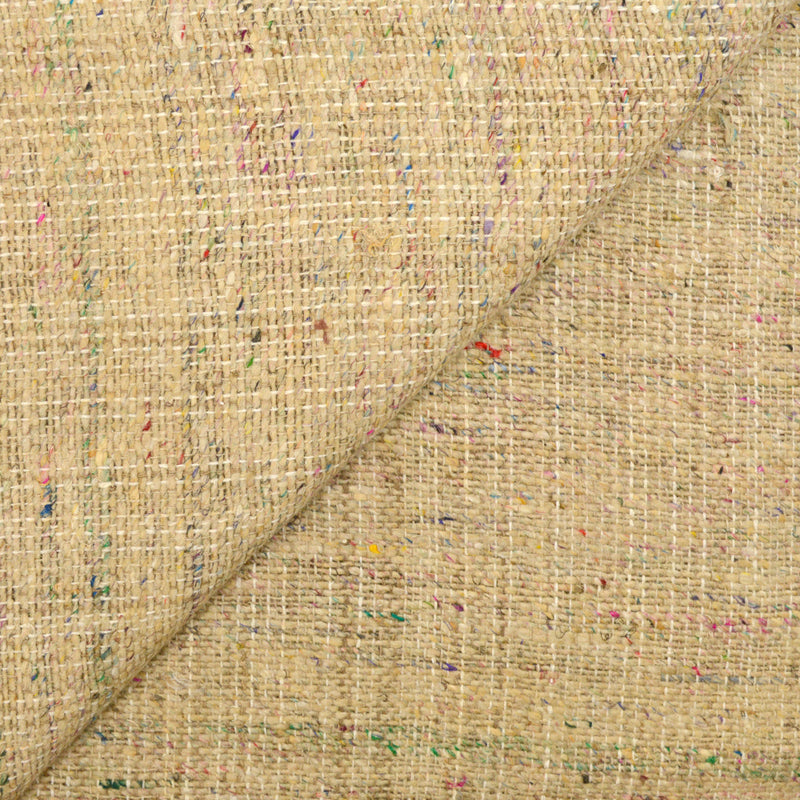 Bourrette de soie N°13 moucheté multicolore fond corde