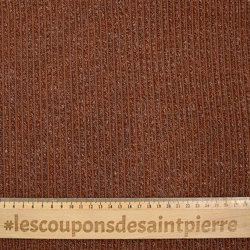 Maille Bianca côtelée marron