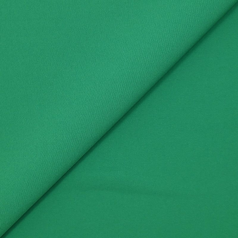 Crêpe polyester élasthanne Fumiko vert synthétique