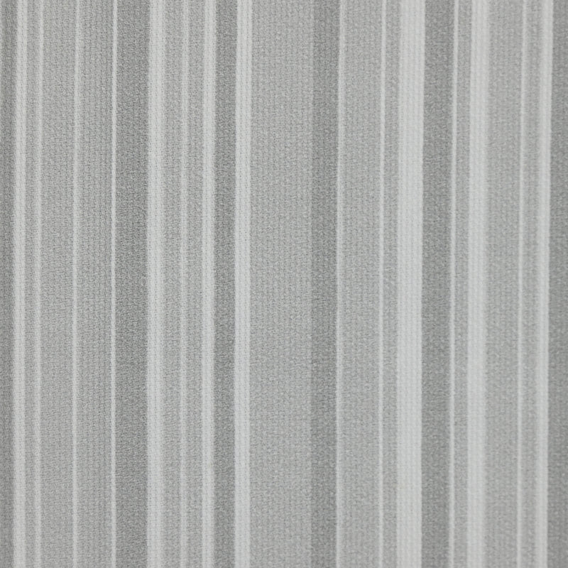 Piqué de coton imprimé Rayure fond gris