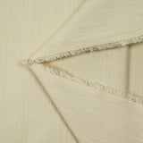 Sergé 100% coton brodé écru