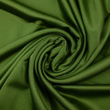Crêpe de polyester satiné vert olive