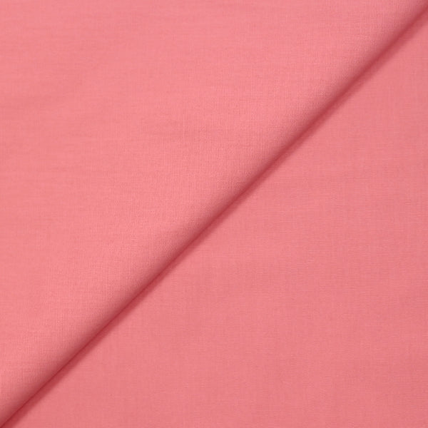 Popeline de coton rose flamant