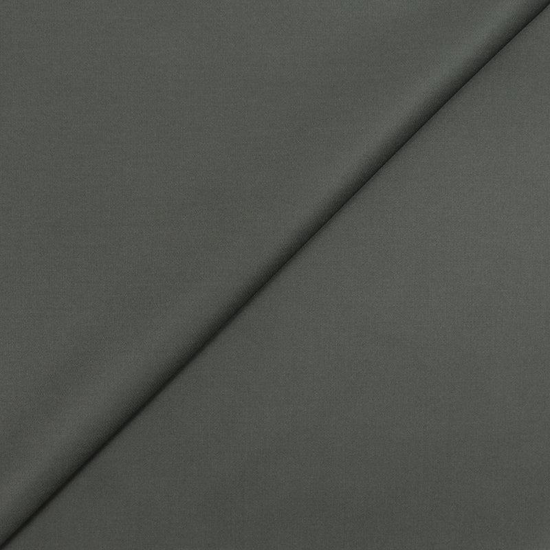 Gabardine coton satin déperlant gris souris