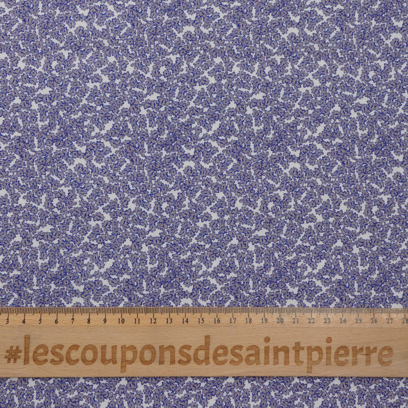 Crêpe viscose imprimé liberté bleu sur fond clair