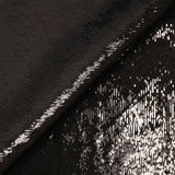 Mousseline à sequins en polyester chocolat