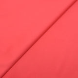 Satin de coton élasthanne corail