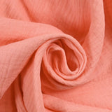 Double gauze in salmon cotton