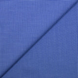 Coton à carreaux ciel et indigo