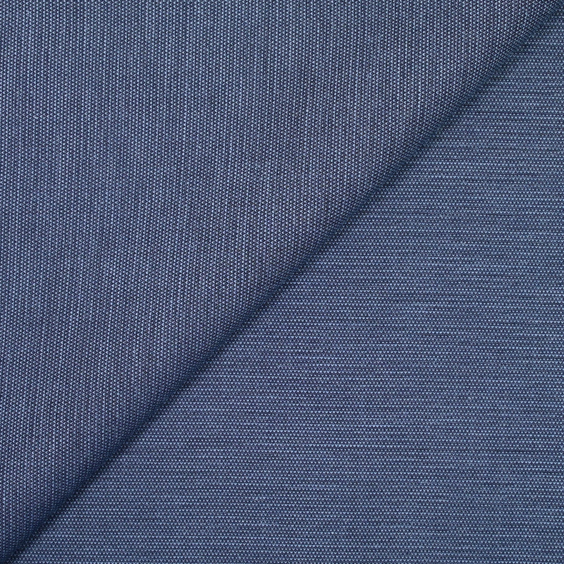 Coton fantaisie triangles marine et bleu