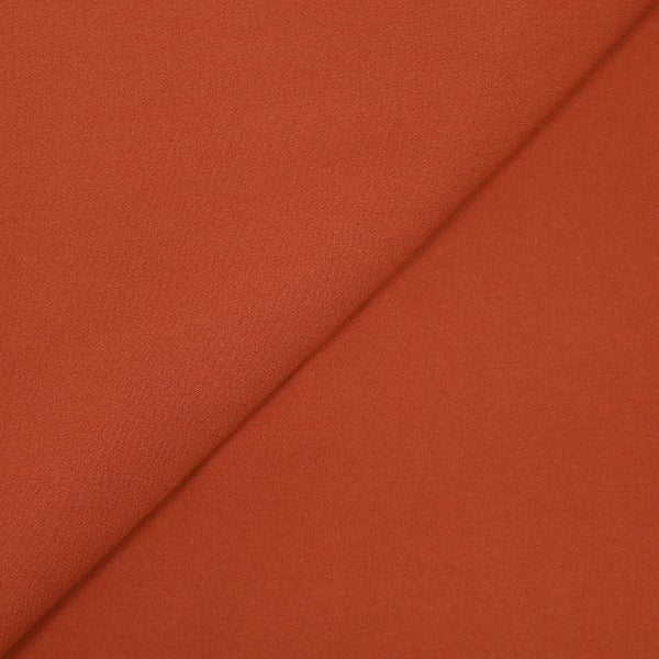 Crêpe de viscose orange saumon