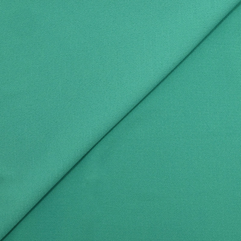 Crêpe de polyester turquoise