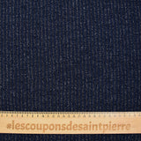 Maille Bianca côtelée bleu marine