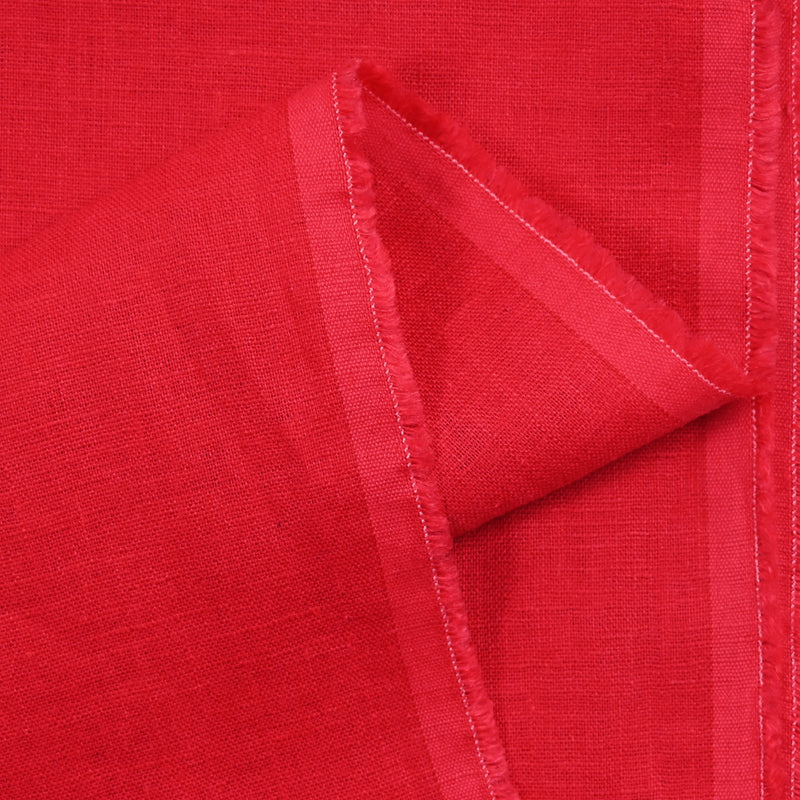 100% red strawberry linen
