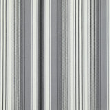 Satin de coton élasthanne imprimé rayé gris fond blanc