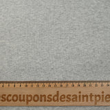 Jersey de coton interlock gris chiné