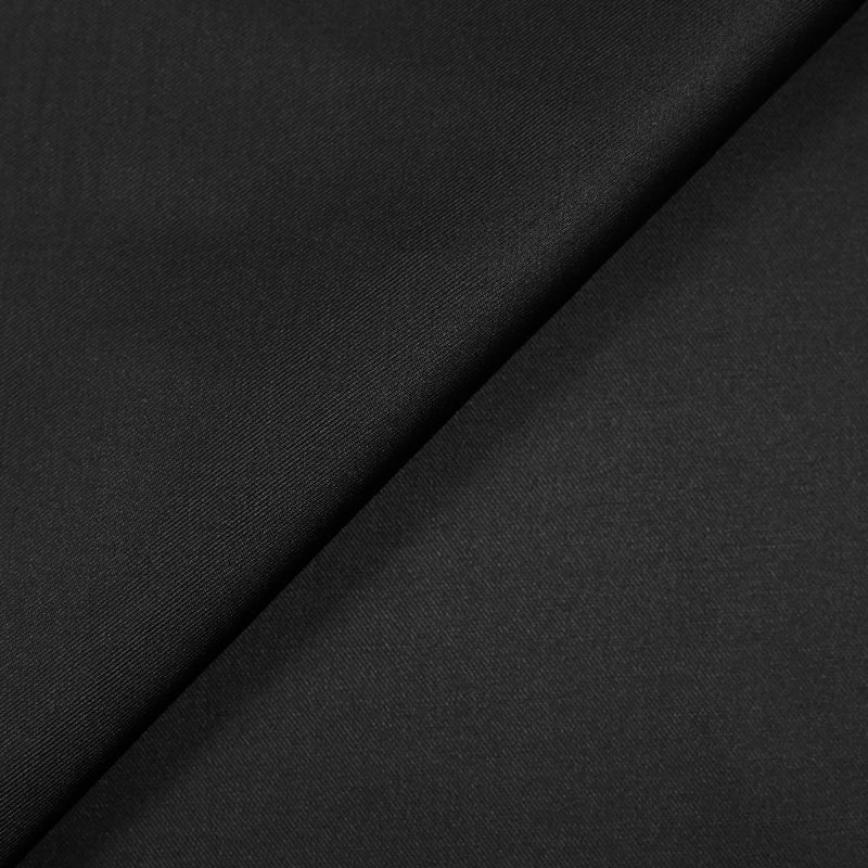 Twill de soie et coton noir