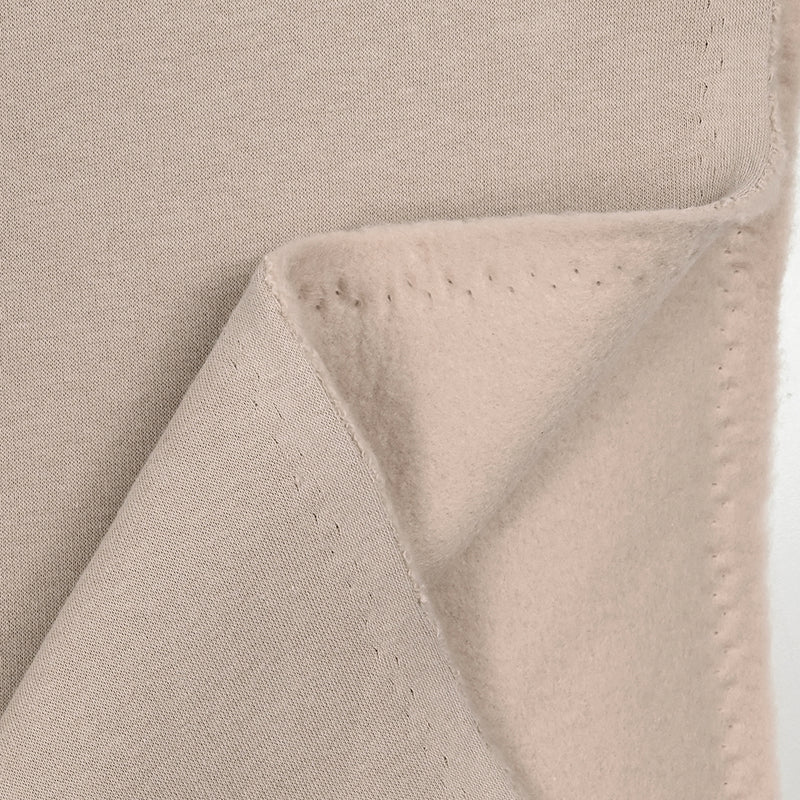 Light beige thick minkee fabric