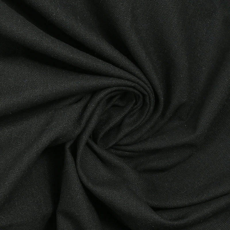 Black mixed linen