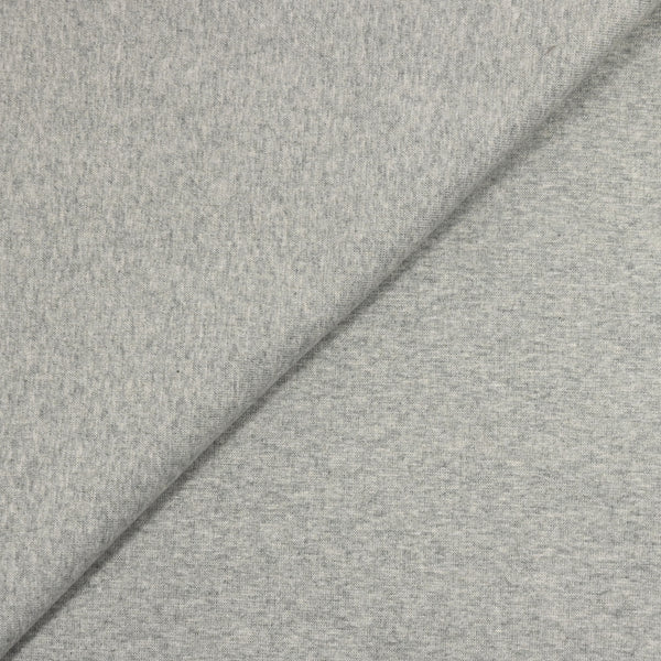 Jersey de coton épais gris chiné