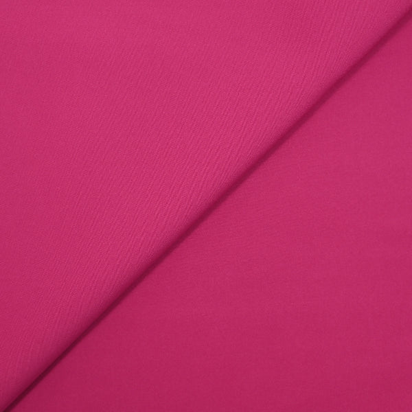 Crêpe polyester élasthanne Zoé fuchsia