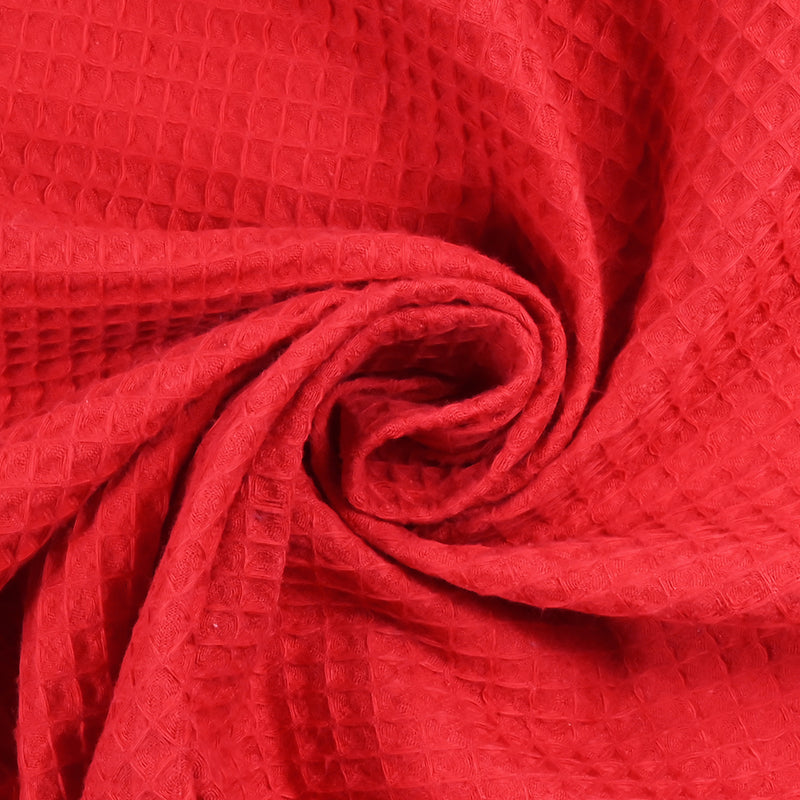 Cotton 100% red honeycomb