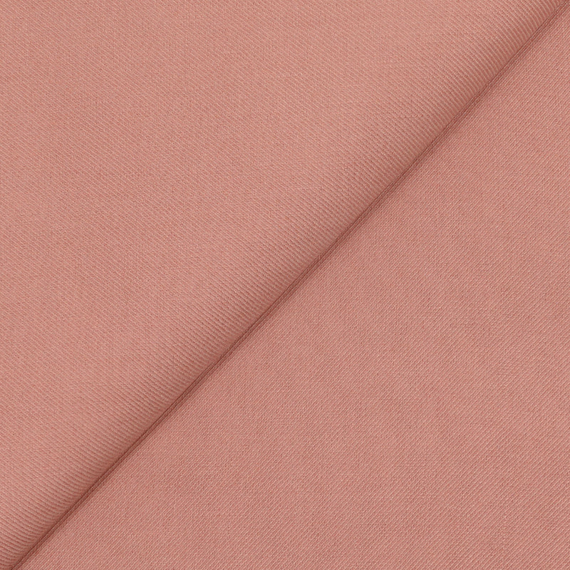 Lin mélangé sergé rose