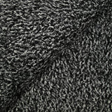 Maille bouclette polyester noir et blanc