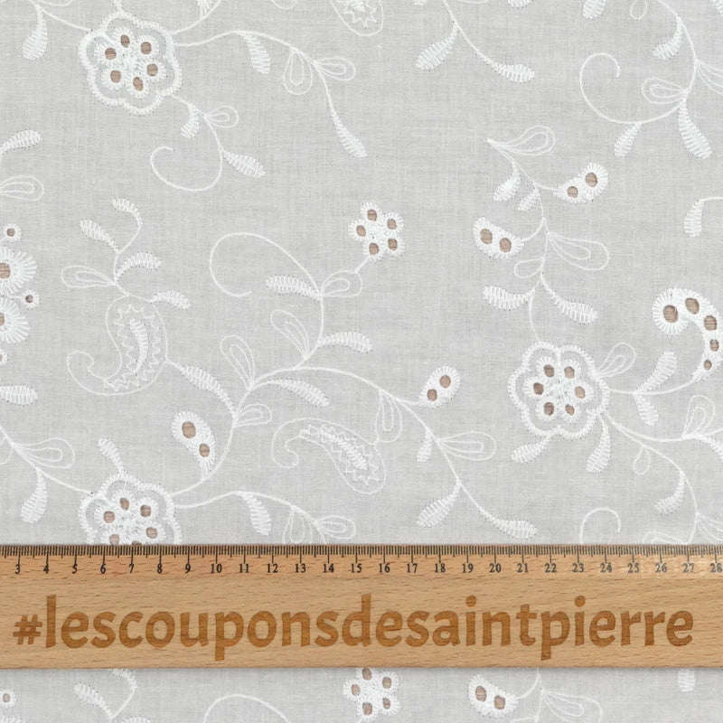 Broderie anglaise Angelica blanc