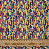 Manchas multicolores Algodón impreso
